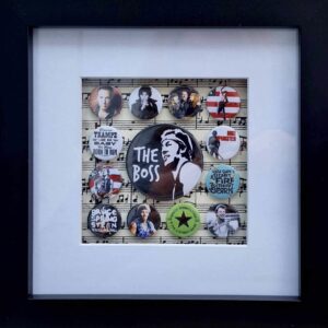 Framed "The Boss" Badge Set