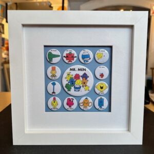 "Mr Men"  8x8 inch Badge Set