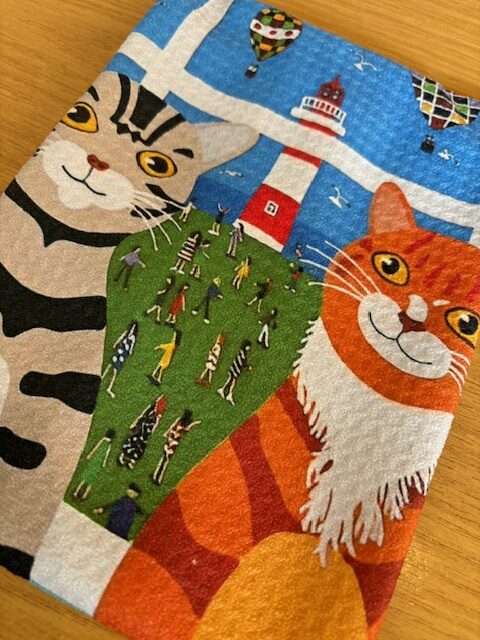 NEW Brian Pollard Cats Tea Towel collection - Image 2